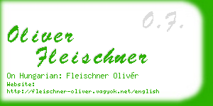 oliver fleischner business card