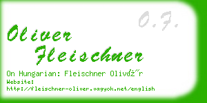 oliver fleischner business card